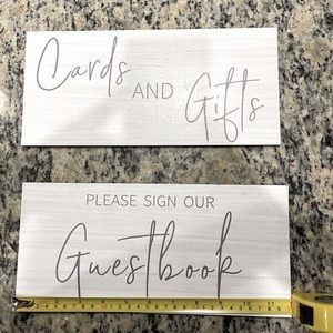 Wedding signs